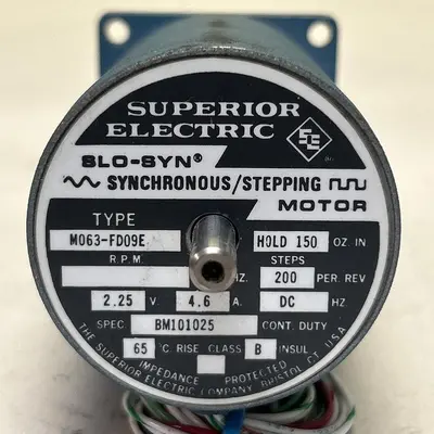 Used SUPERIOR ELECTRIC M063-FD09E Motors (misc) | Surplus Asset Holdings #1204779