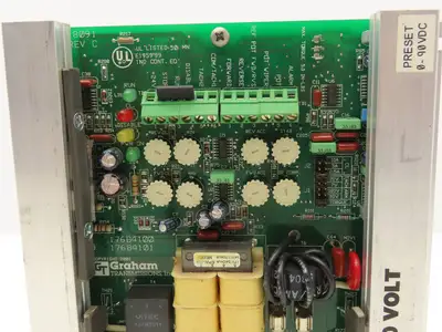 Graham 176B8013 DC Motor Speed Control SCR Drive 2Hp 90/180V Torque Regen Drive