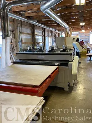USED WOODTECH PANEL RIP SAW WITH INFEED