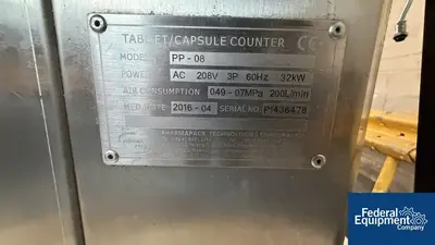 USED Pharmapack Pharmapack Technologies Dual Head Electronic Counter, Model PP-08