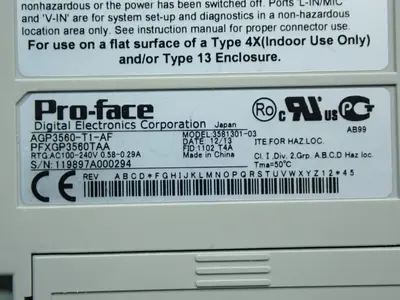 Used PROFACE AGP3560T1AF Interface Monitors | HGR 24 #752798