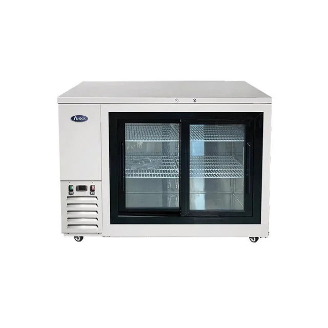 New | in-Stock Atosa New Atosa SBB48SGGRAUS1 48" Back Bar Cooler w/ Sliding Glass Door Shallow Depth Stainless Steel Bottle Coolers Illinois US | Falcon Restaurant Supply #1375336