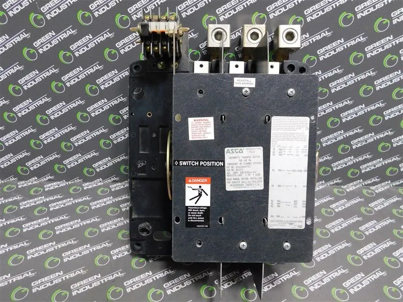 ASCO E962326097XC ATS 260A 480Y/277V 60Hz 3Ph 4Wire BOM 405816-004 Used