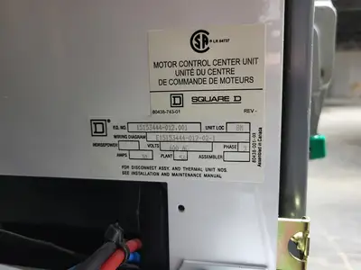 USED SQUARE D MODEL 6