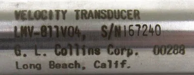 NEW GL COLLINS LMV-811V04 VELOCITY TRANSDUCER LMV811V04