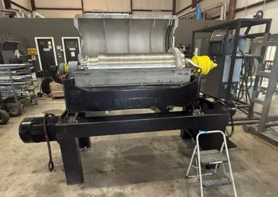 Sharples P3400 (14 x 48) tricanter centrifuge, 316SS.