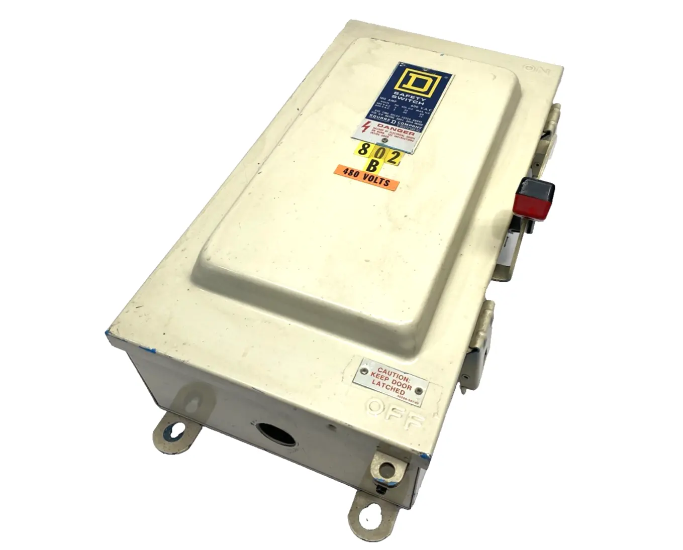 | Square D H-363AWK 3-Pole Heavy Duty Fusible Safety Switch 100A 600V - Used