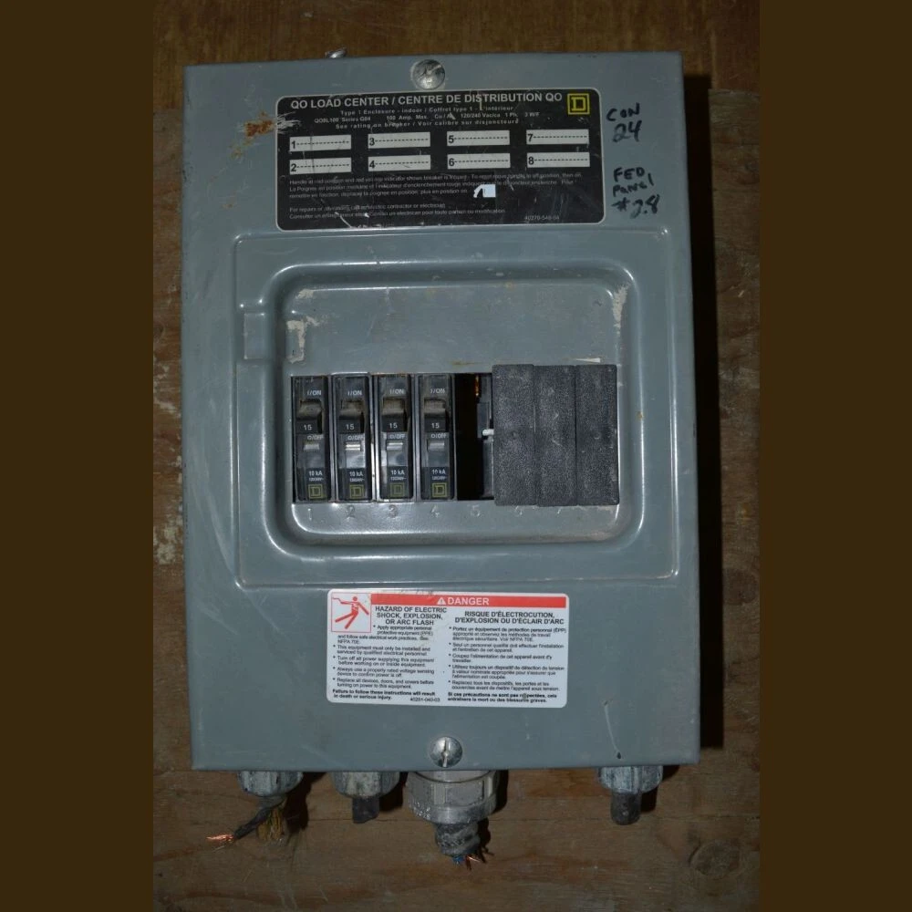 Square D 100 Amp Breaker Panel