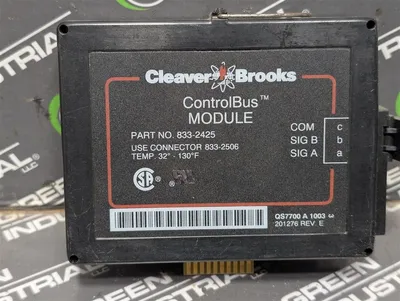 Cleaver Brooks ControlBus Module 833-2425 Control Bus Used 201276 Rev E CB Hawk