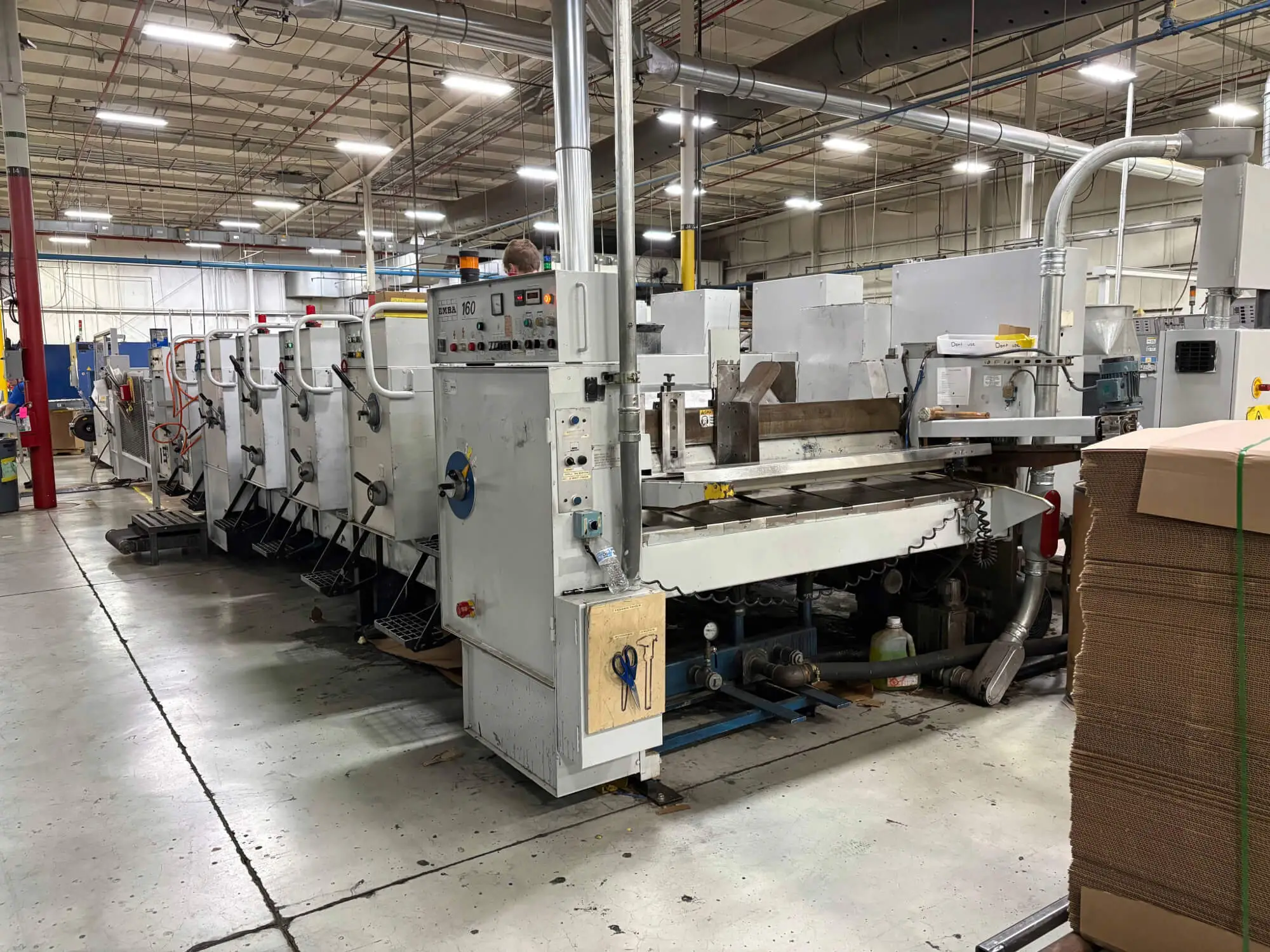 Used EMBA 160 Glue Machines Florida US | Corrugated Machinery Brokers #1407737
