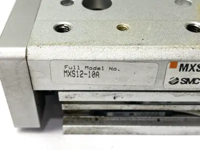 USED SMC PNEUMATIC PRECISION SLIDE TABLE 12MM BORE 10MM STROKE