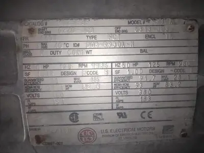 BLACK CLAWSON MODEL 24PSL PRESSURE SCREEN W/ 125HP MOTOR