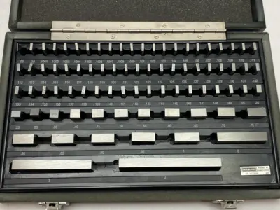 USED PROCHECK RECTANGULAR GAGE BLOCK SET, ECONOMY GRADE 0.05 TO 4