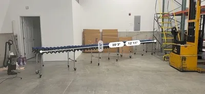 GLOBAL INDUSTRIAL 24" Portable Flexible Conveyor Conveyors | Global Machine Brokers, LLC (4)