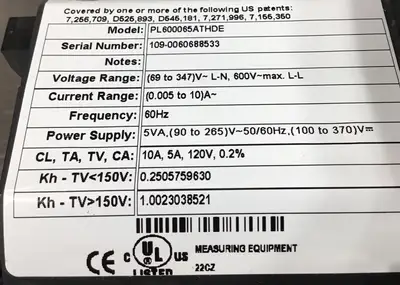 Used GE _UNKNOWN_ Power Meters South Carolina US | Palmetto Automation #1319821