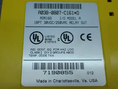 Used FANUC A03B0807C161 Input / Output Modules Ohio US | HGR 24 #885652