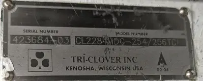 USED TRI-CLOVER CL2284MDG