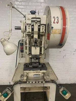 5914-230 Perkins Model 10-C 10 Ton OBI Punch Press, Air Trip Mechanical Clutch