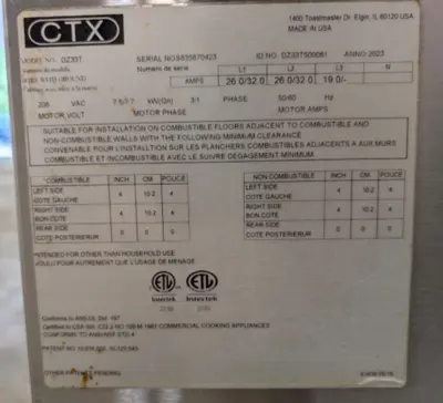 182-0169 Middleby Marshall DZ33T Natural Gas Single Conveyor Oven-2023