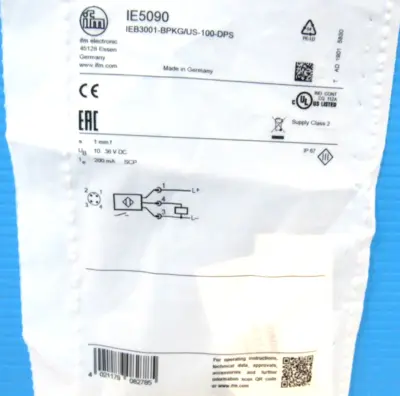 NEW IFM EFECTOR IEB3001-BPKG/US-100-DPS INDUCTIVE SENSOR IE5090