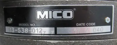 NEW MICO 13-538-012 BRAKE/CLUTCH ASSEMBLY 13538012