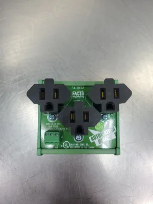 FACTS ENGINEERING FA-REC3 Outlet Module, 125VAC 15A 4D-03