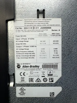 ALLEN BRADLEY 20G11RD011JA0NNNNN Electrical/PLC/Automation | ESS Industrial Equipment Sales (13)