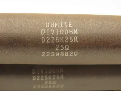 Ohmite D225K25R Dividohm Wire-wound Bracket Mount Resistor 25O 225W Lot of 4