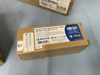 (40) Eaton Tripp-Lite NPOE-SPL-G-5VMU Active PoE Splitters - $20+/Each on Amazon! - NEW