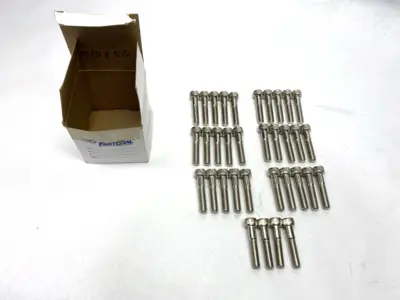 New | in-Stock Fastenal Hex Socket Cap Screw M10 1.25" Thread L x 60mm Length LOT OF 34 Nuts & Screws Michigan US | Maverick Industrial Sales #1397063