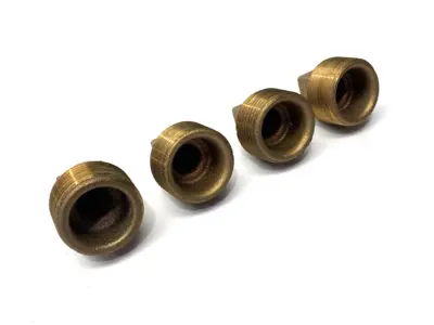 USED SIAM FITTINGS SA BRASS PIPE PLUG 1" MALE THREAD SQUARE HEAD LOT OF 4