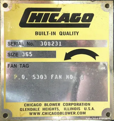 USED CHICAGO BLOWER SIZE 365