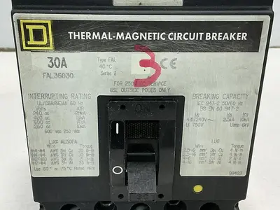 USED SQUARE D FAL36030