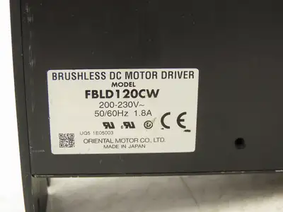 Oriental FBLD120CW Brushless DC Motor Driver 200-230v 50/60hz 1.8A