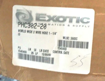 NEW PARKER 302-20 HYDRAULIC HOSE 1 1/4'' 50FT 3022020