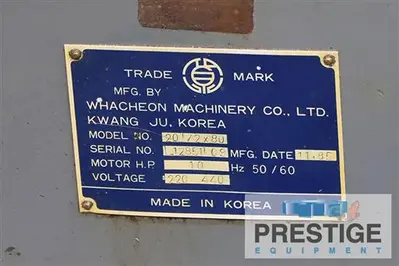 USED 1985 HWACHEON 20 1/2 X 80