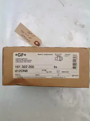 +GF+ 161 322 200 PVC-V/EPDM 1/4″ Laboratory Ball Valve -NIB of 5