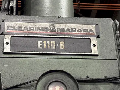 120 TON CLEARING-NIAGARA (NEW 1999) MODEL #E-110 OBS GAP FRAME PRESS, 6" STROKE: STOCK #20010