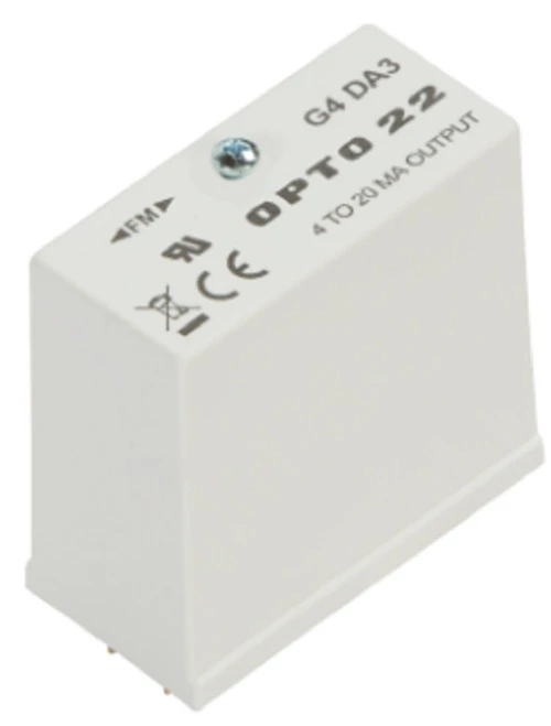 Opto 22 G4DA3 G4 Family DA3 Analog Output Module, 4-20 mA, 16 uA, 12 Bits Res [New]