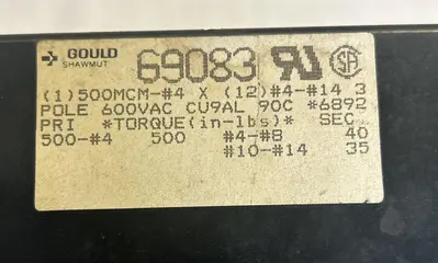 Used GOULD SHAWMUT 69083 Miscellaneous Equipment (Electrical & Power) Ohio US | Surplus Asset Holdings #1240685