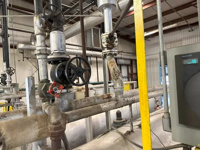 USED 1968 REID BOILER WORKS 60”X 40’ LONG DOUBLE DOOR