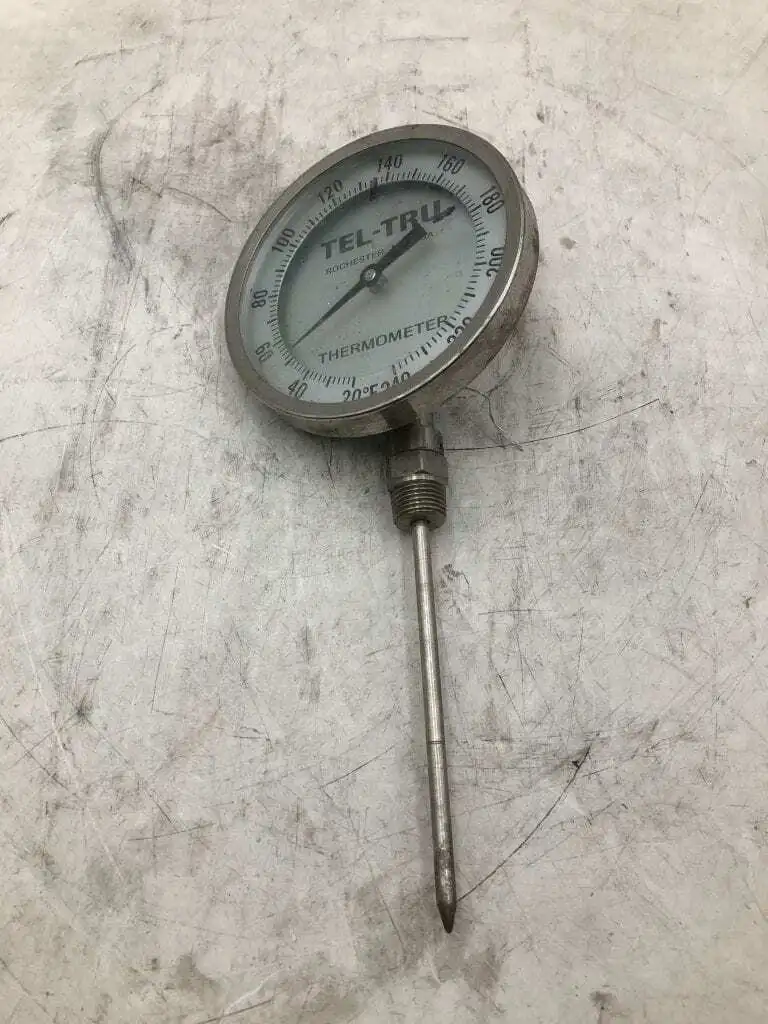 Tel-Tru 7/8″ Thermometer 20-240°F w/ 6″ Probe