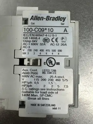 Allen Bradley 100-C09Z*10 Contactor (BIN-1.1.1)