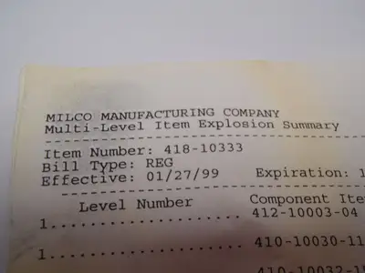 USED MILCO CYLINDER REPAIR KIT