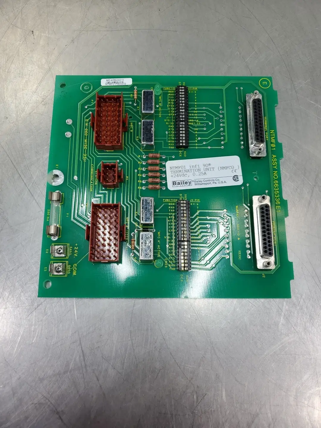 Used Bailey NTMF01 infi 90 Termination Unit, (NMFC0_), 24VDC, 0.25A I/O Boards & Replacement Parts South Carolina US | Palmetto Automation #1505498