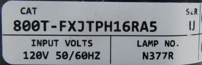NEW ALLEN BRADLEY 800T-FXJTPH16RA5 PUSH PULL SWITCH 800TFXJTPH16RA5