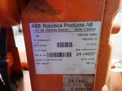 Used 2000 ABB IRB2400 M98A Robots Ohio US | HGR 24 #976125