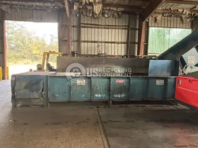 USED 2008 MARATHON 2R-150N-57-30 2 RAM HORIZONTAL BALER WITH CONVEYOR