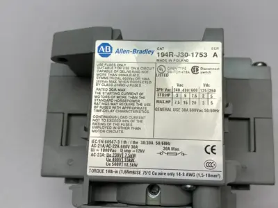USED ALLEN BRADLEY SER. A DISCONNECT SWITCH, 194R-N1, 194R-PY