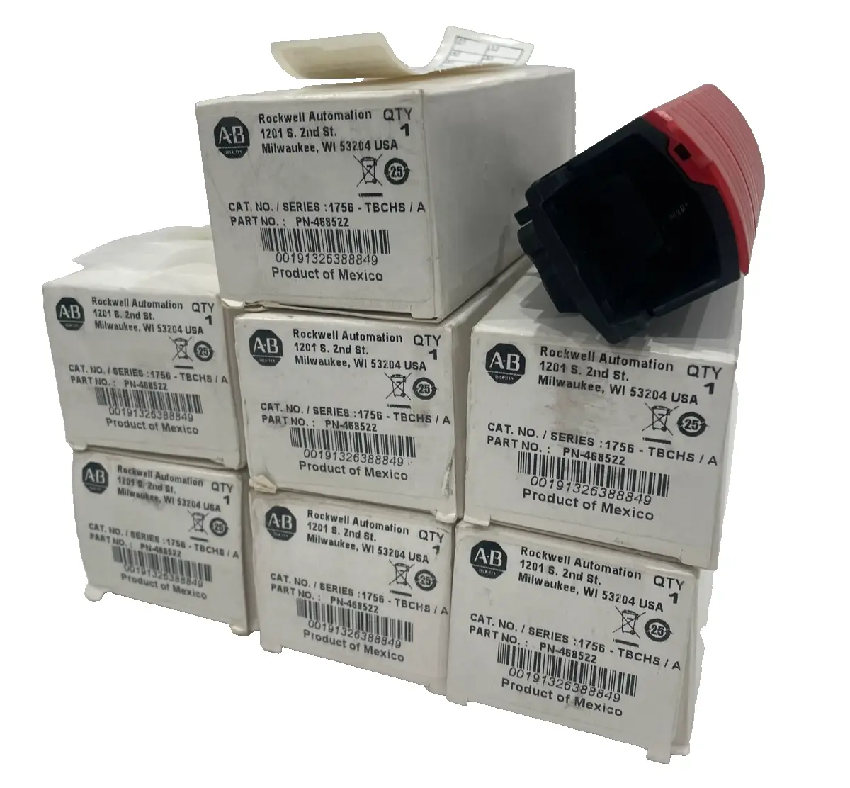 LOT OF 7 ALLEN BRADLEY 1756-TBCHS TERMINAL BLOCK PN-468522 NEW,SURPLUS